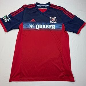 Adidas Chicago Fire 2014 Home Jersey Men’s L Blank No Player Climalite